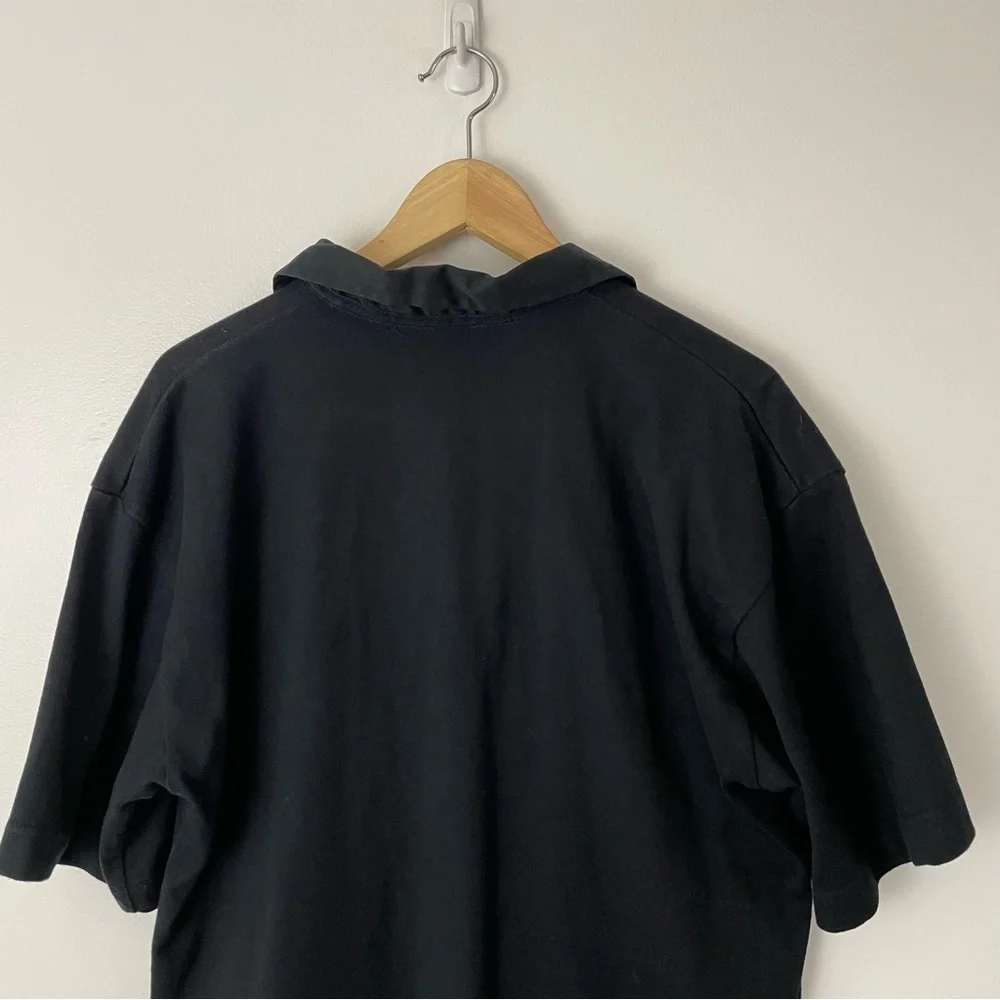 Adidas All Blacks Rugby Polo Shirt Black Size XL - Picture 8 of 9